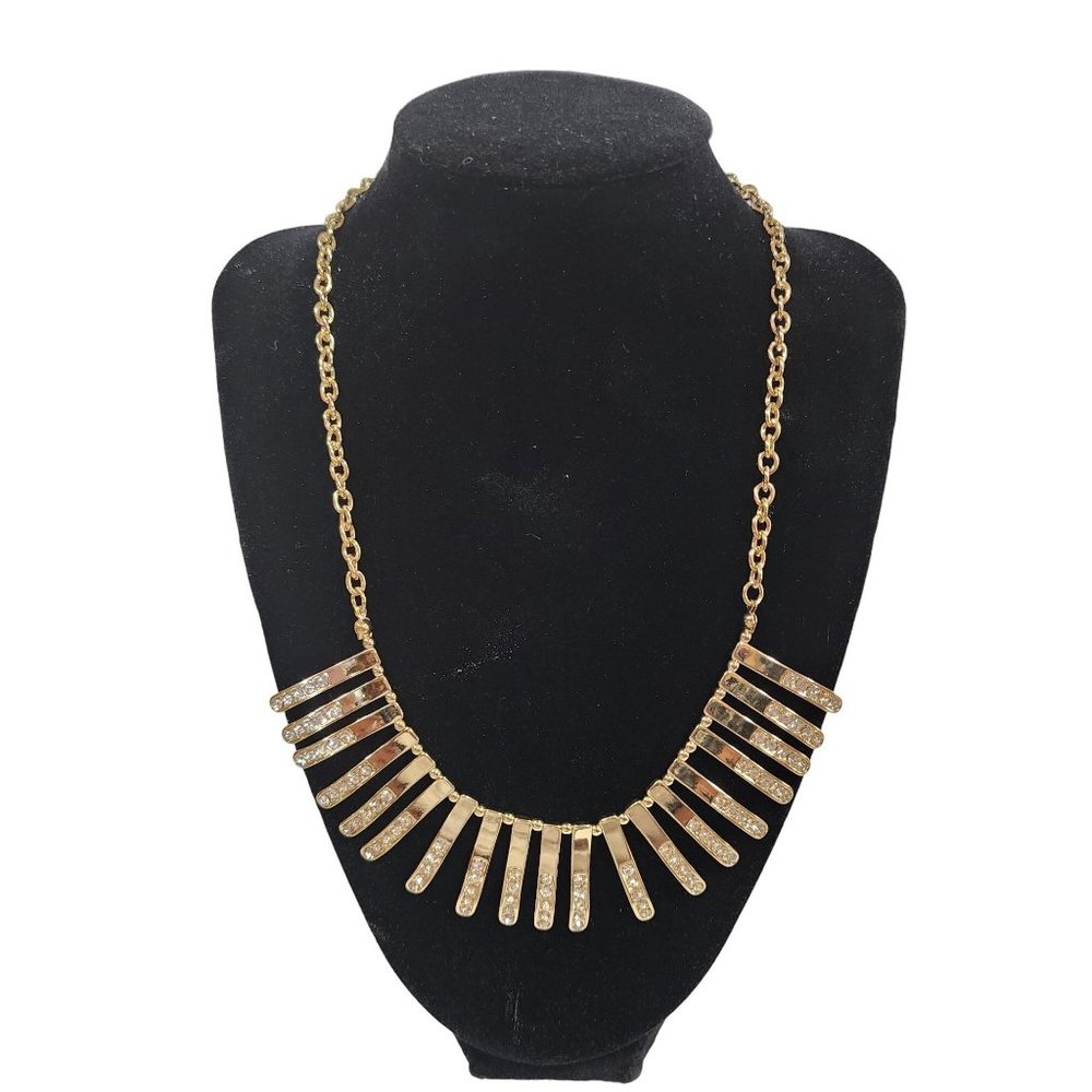 New Directions Gold Accent‎ Stone Adjustable Chain Necklace NWT